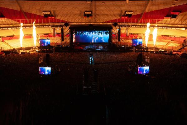 escenario River Plate metallica